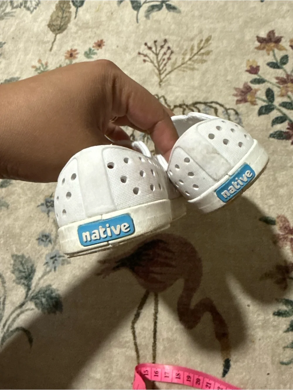 Native Kids White Slip-On Breathable Water Shoes 5C